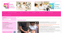 Desktop Screenshot of esthetique-ecole.fr